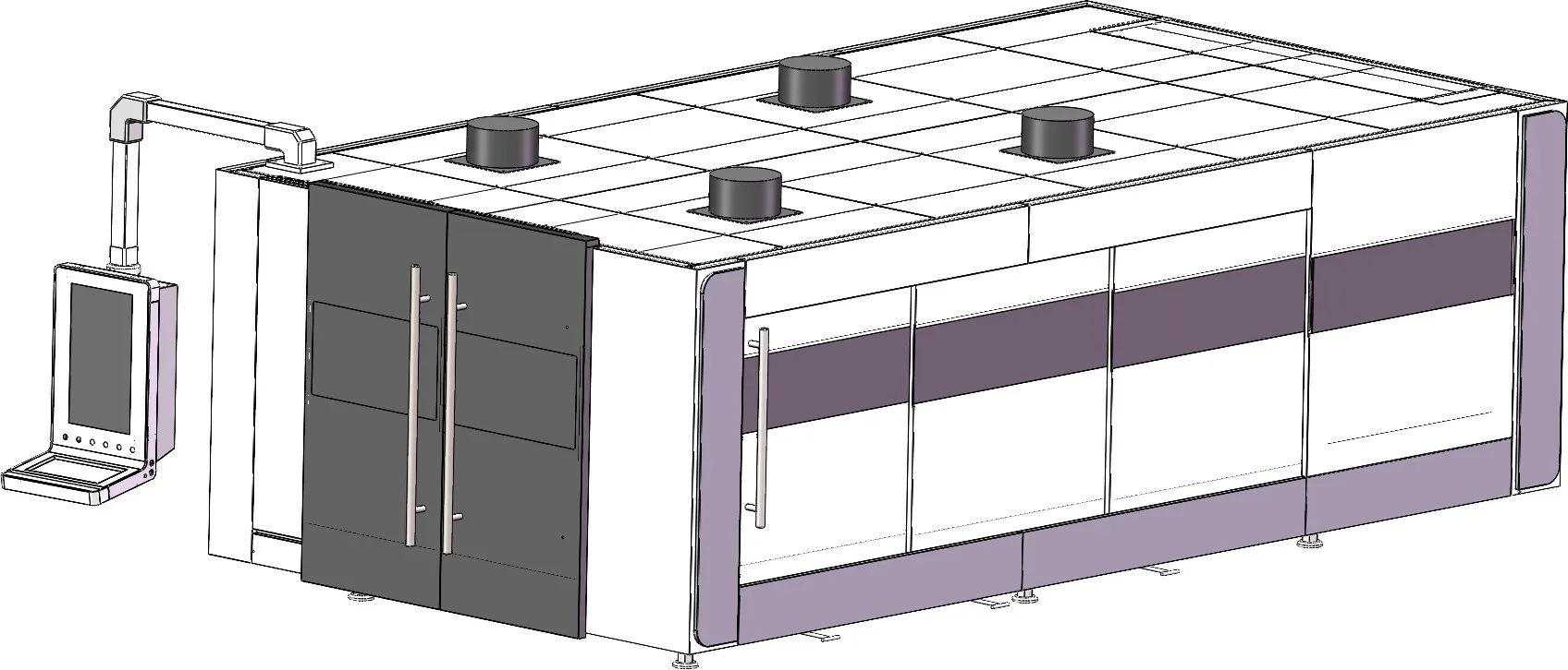 Тип автомат для резки 1000W-3000W таблицы Плутона 3015 одиночной закрытый лазера волокна крышки